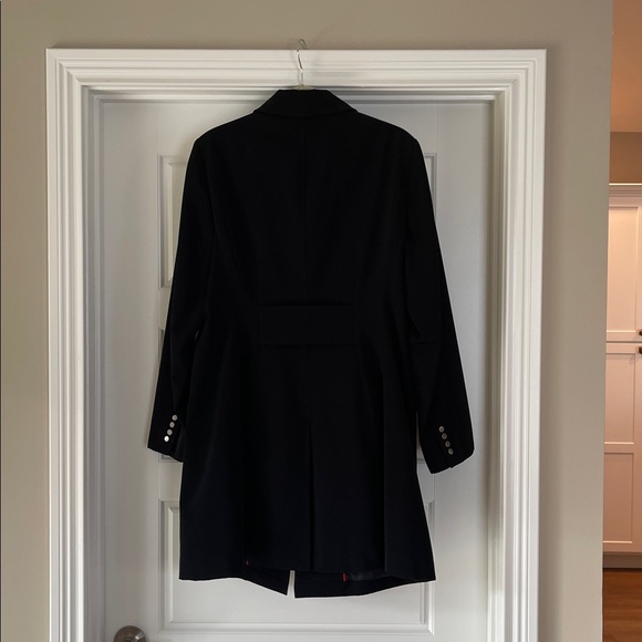 Anne Klein Black Trench Coat - Picture 3 of 3